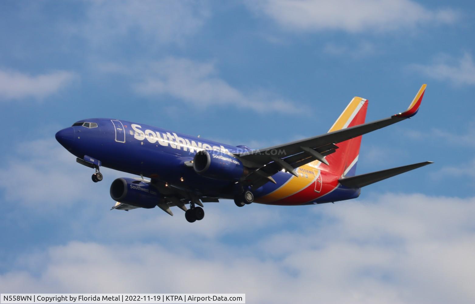 N558WN, 2002 Boeing 737-73V C/N 30248, TPA 2022