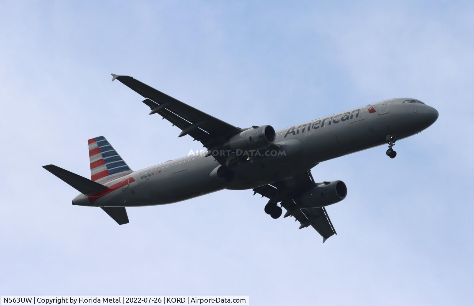 N563UW, 2012 Airbus A321-231 C/N 5368, ORD 2022