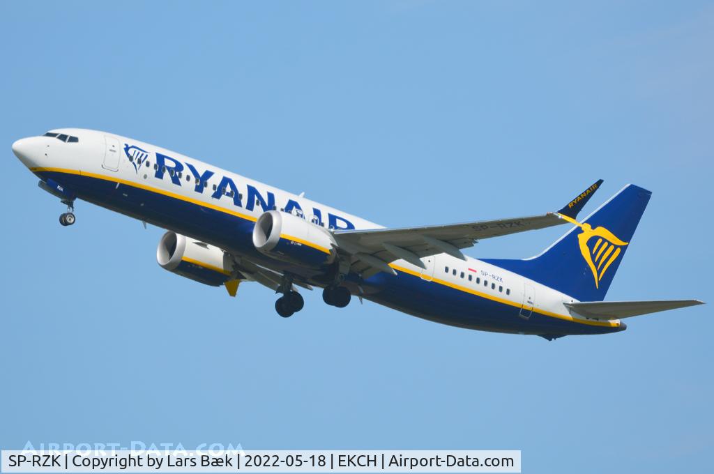 SP-RZK, 2021 Boeing 737-8-200 MAX C/N 62304, RWY22R, New in the database