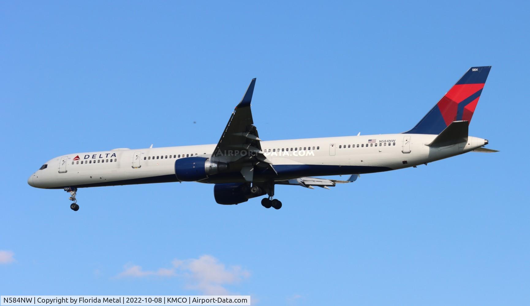 N584NW, 2002 Boeing 757-351 C/N 32984, MCO 2022