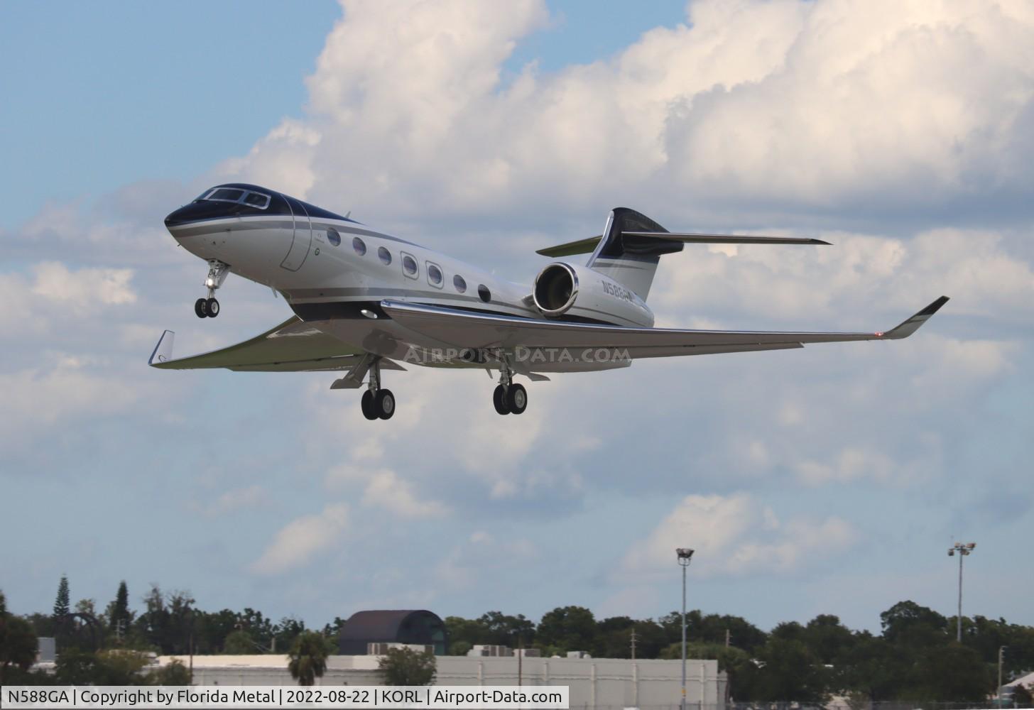 N588GA, 2021 Gulfstream GVII-G500 C/N 72088, ORL 2022