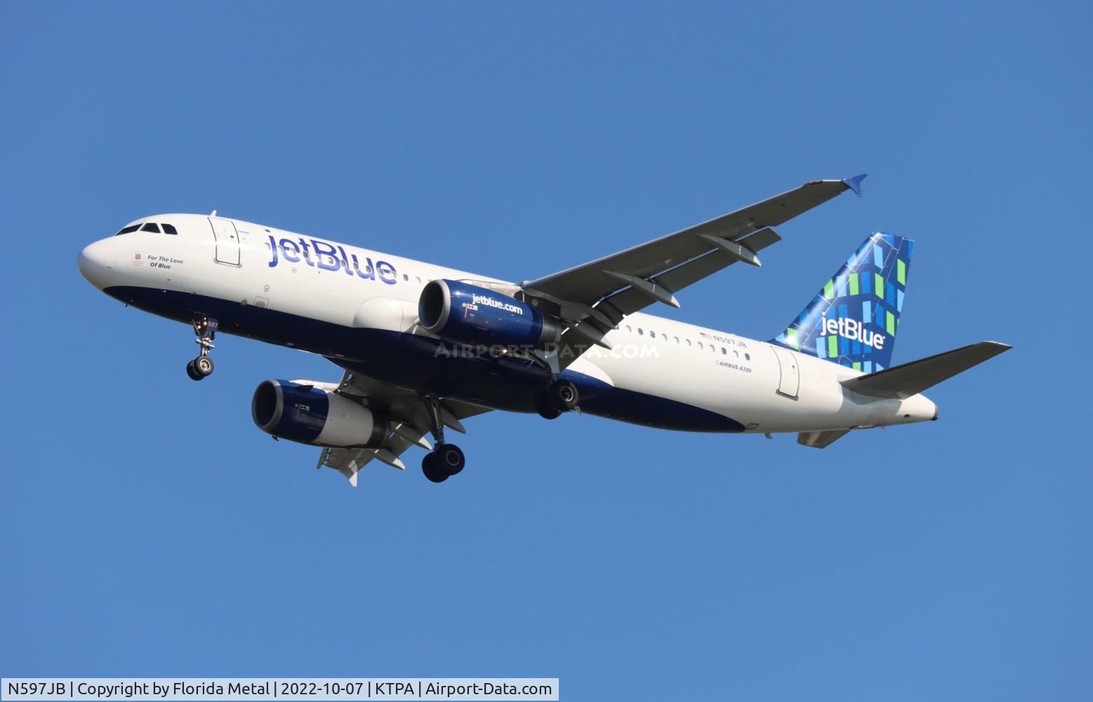 N597JB, 2004 Airbus A320-232 C/N 2307, TPA 2022