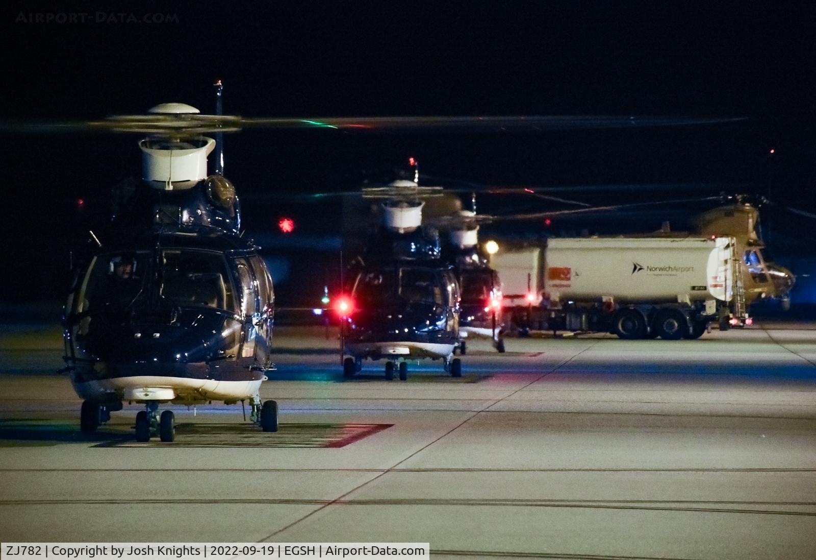 ZJ782, 2007 Eurocopter AS-365N-3 Dauphin 2 C/N 6816, Starting Up After Refuel.