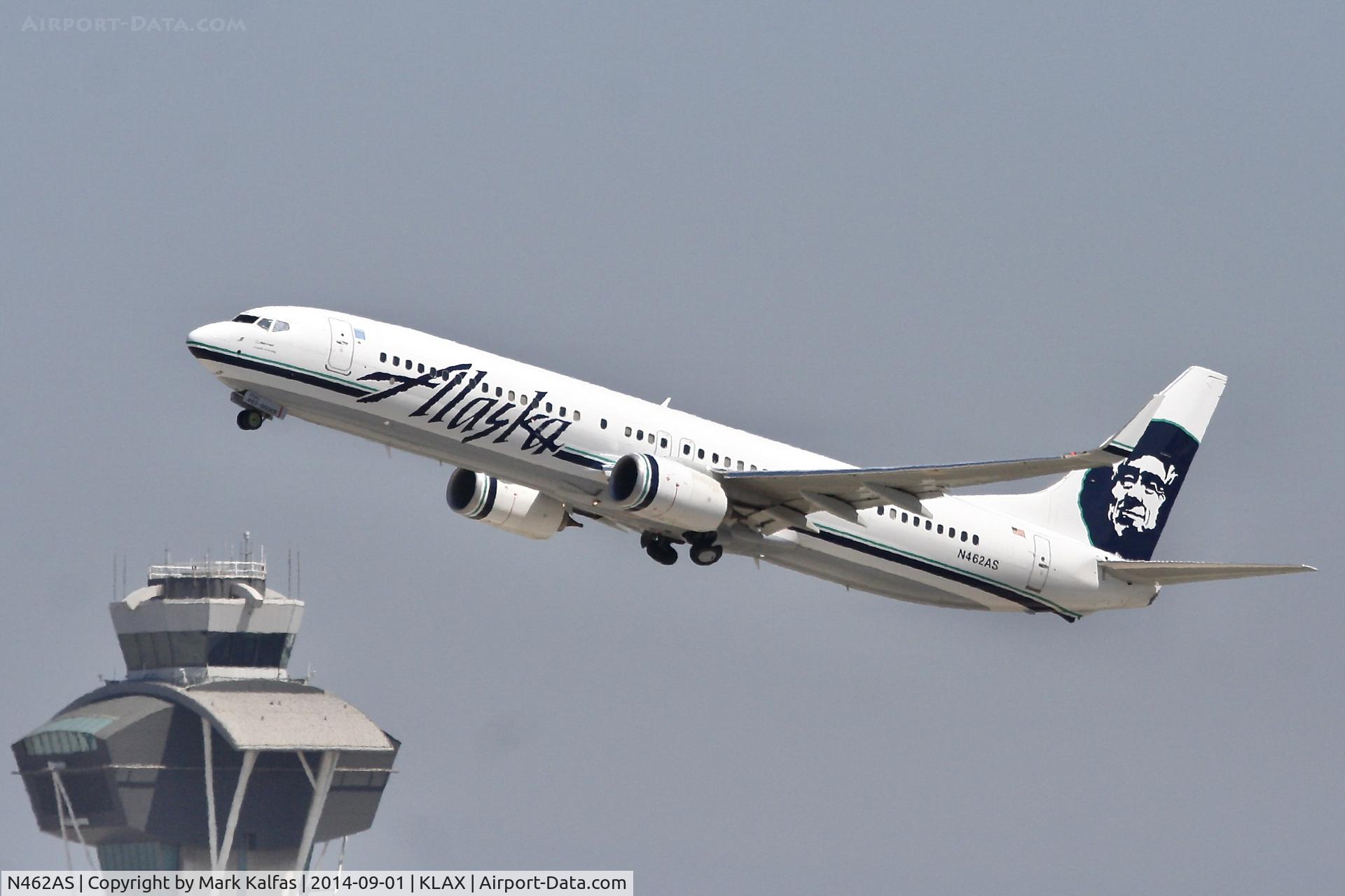 N462AS, 2014 Boeing 737-990/ER C/N 36361, Alaska Boeing 737-990/ER, N462AS departing 25R LAX