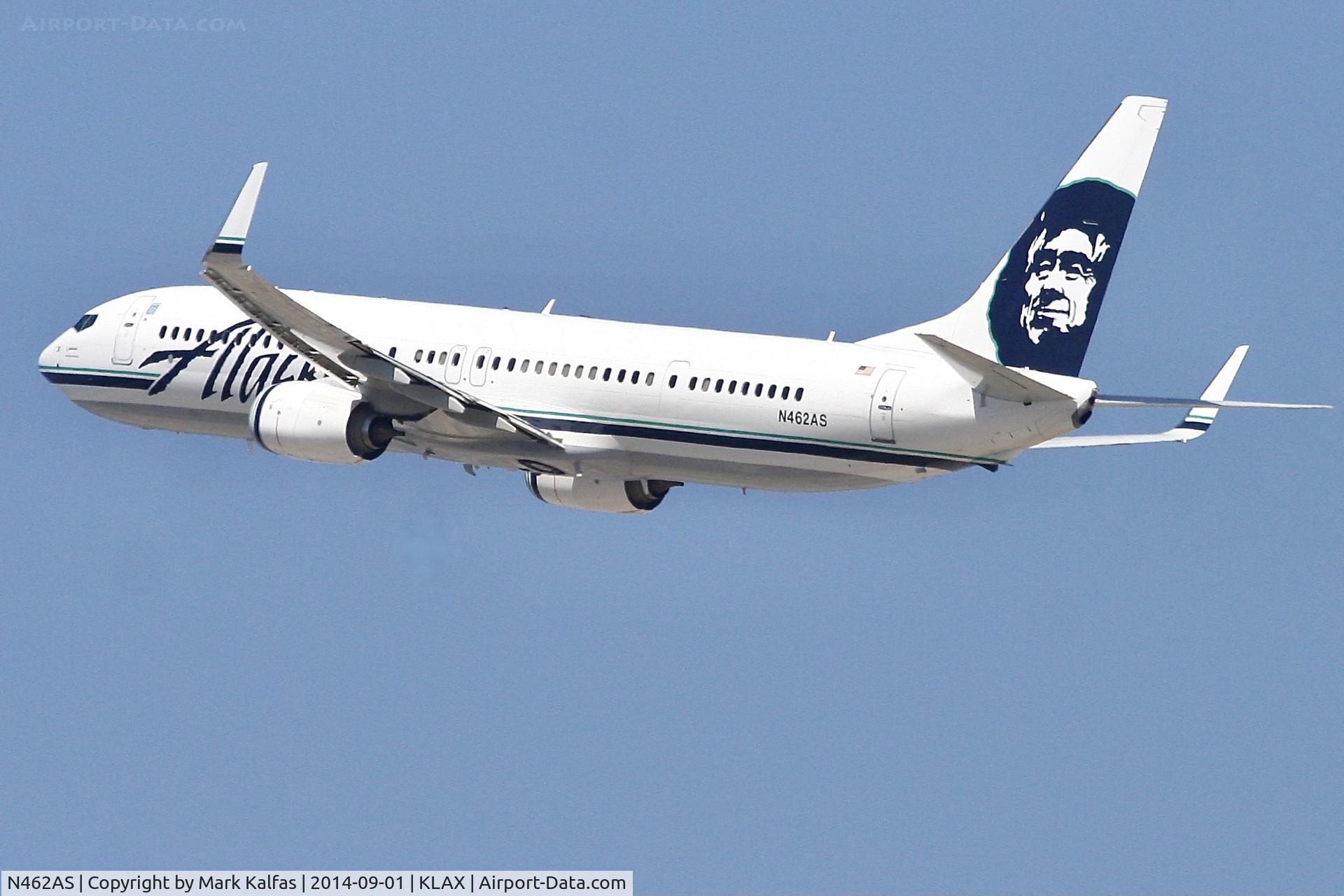 N462AS, 2014 Boeing 737-990/ER C/N 36361, Alaska Boeing 737-990/ER, N462AS departing 25R LAX