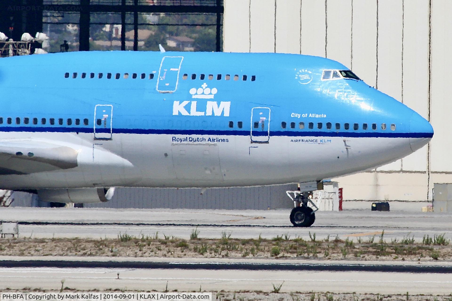 PH-BFA, 1989 Boeing 747-406 C/N 23999, KLM H-BFA (City of Atlanta), Boeing 747-40 at LAX