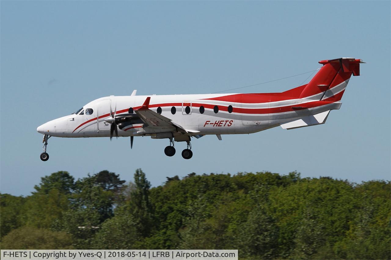 F-HETS, 1999 Raytheon 1900D C/N UE-360, Raytheon Aircraft Company 1900D, On final rwy 25L, Brest-Bretagne Airport (LFRB-BES)