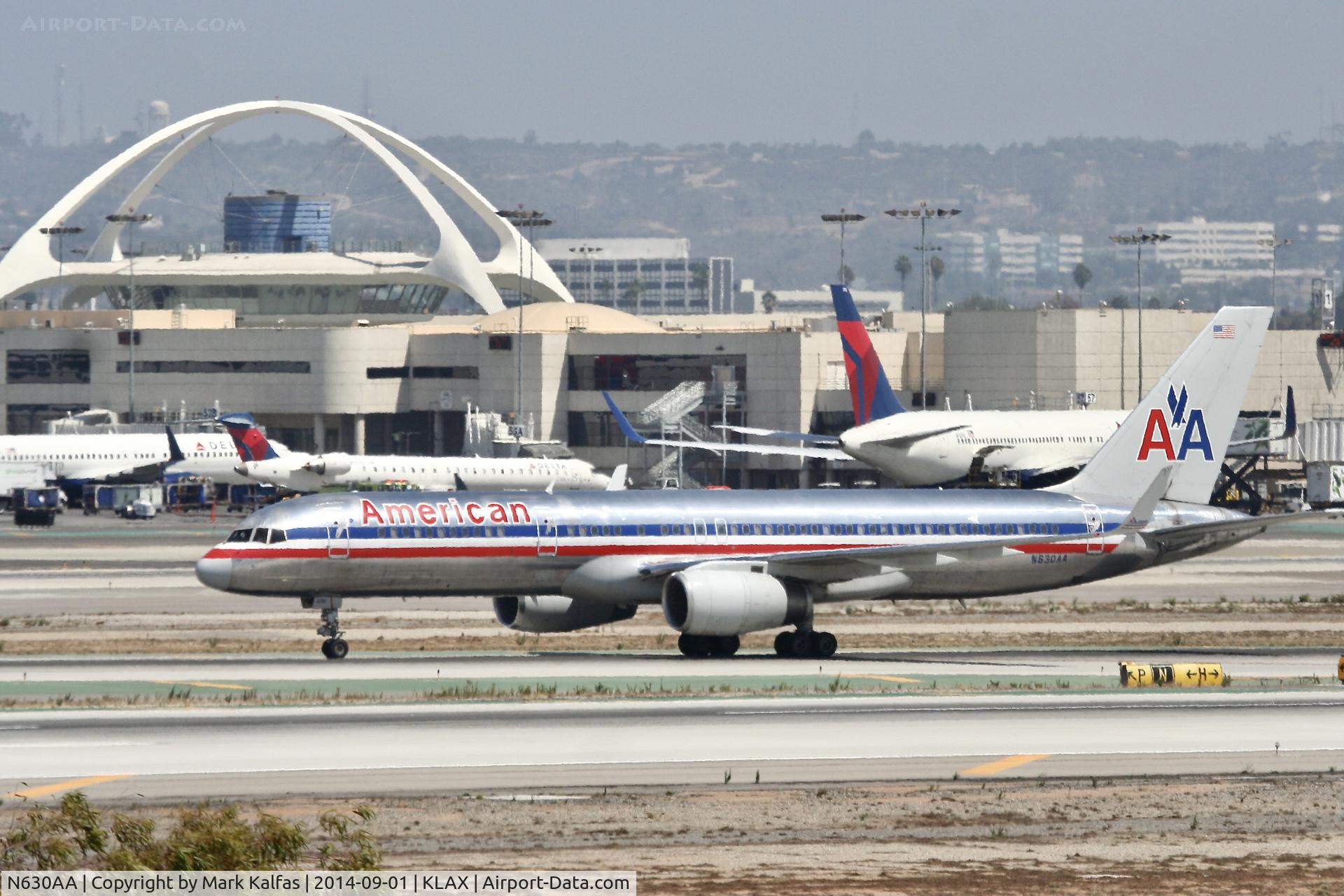 N630AA, 1990 Boeing 757-223 C/N 24588, American Boeing 757-223, N630AA arriving at LAX