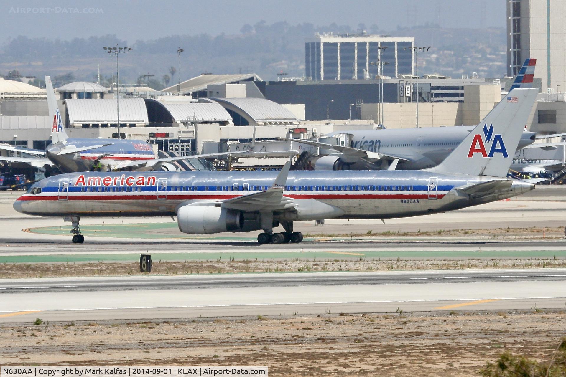 N630AA, 1990 Boeing 757-223 C/N 24588, American Boeing 757-223, N630AA arriving at LAX