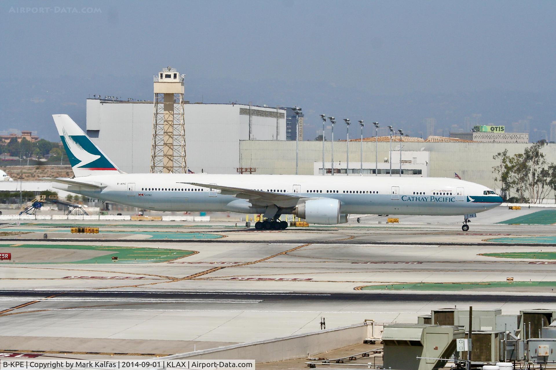 B-KPE, 2007 Boeing 777-367/ER C/N 36156, CATHAY PACIFIC Boeing 777-367/ER, at LAX