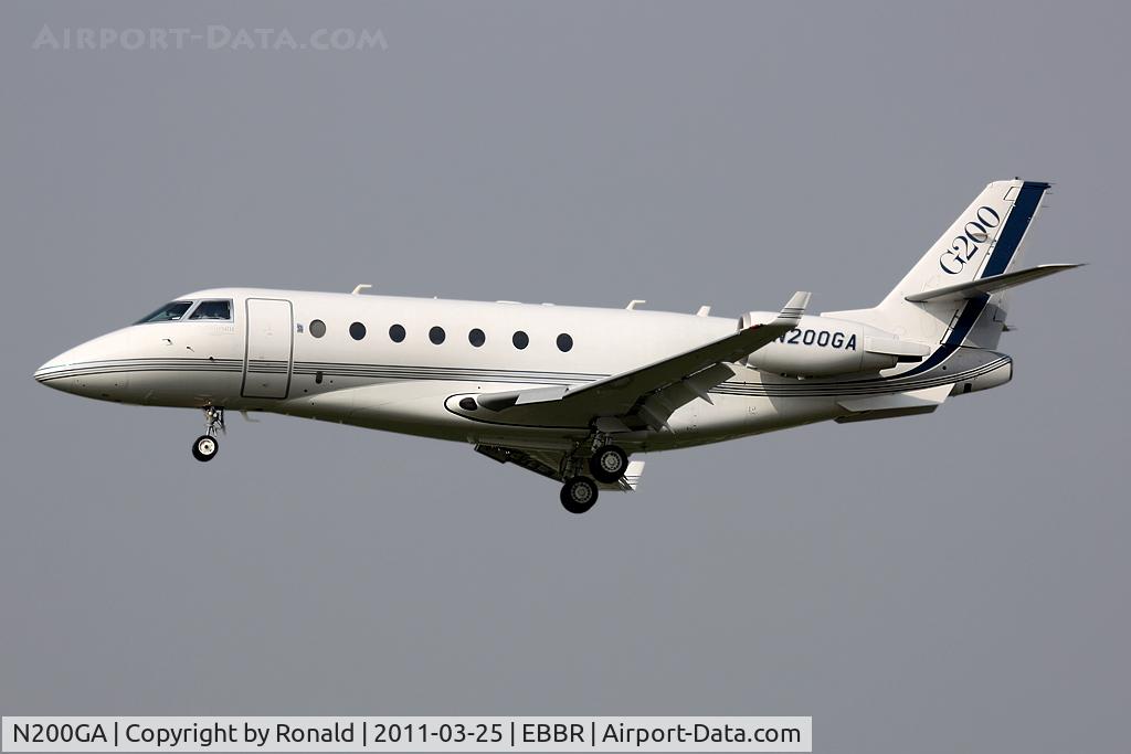 N200GA, 2008 Israel Aircraft Industries Gulfstream 200 C/N 173, at bru