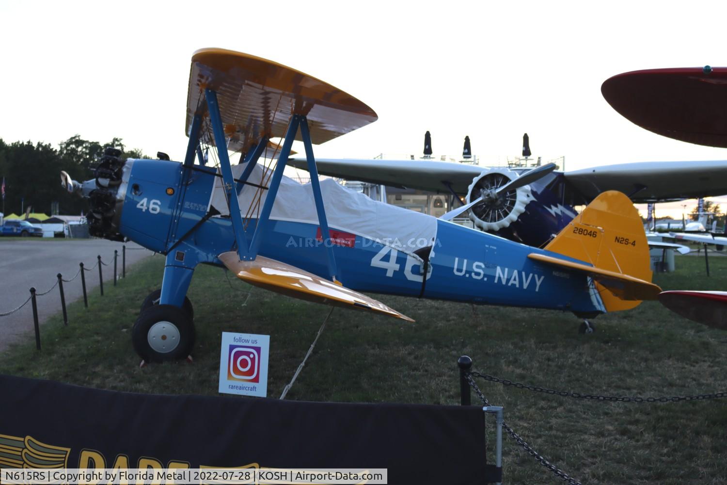 N615RS, 1942 Boeing A75L300 C/N 75-3321, OSH 2022