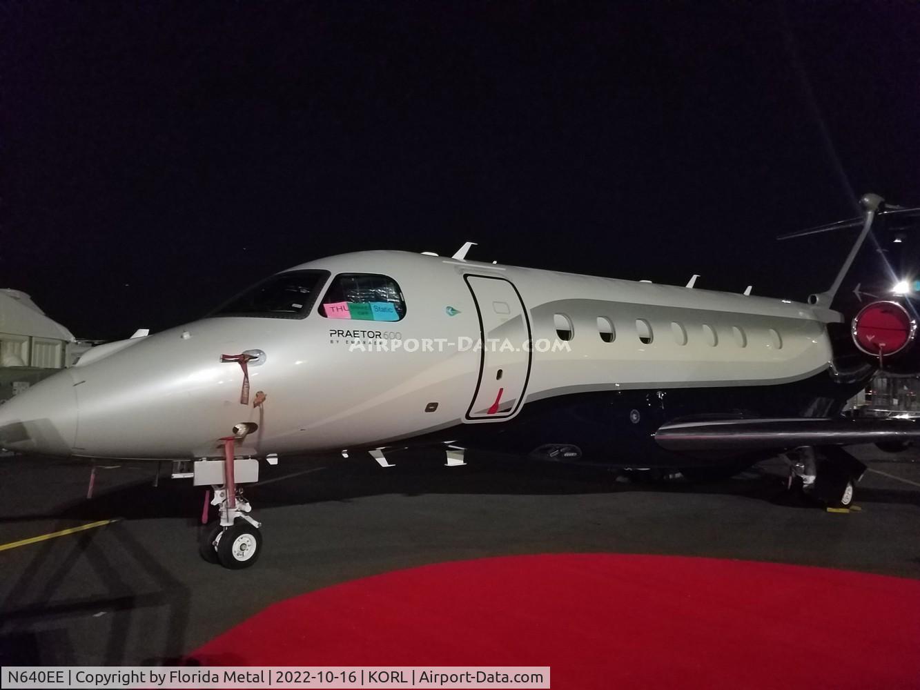 N640EE, 2021 Embraer EMB-550 (Praetor 600) C/N 55020140, NBAA 2022