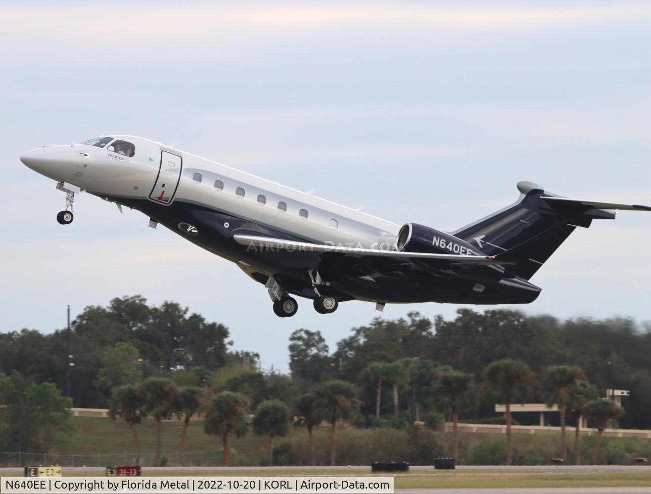 N640EE, 2021 Embraer EMB-550 (Praetor 600) C/N 55020140, NBAA 2022