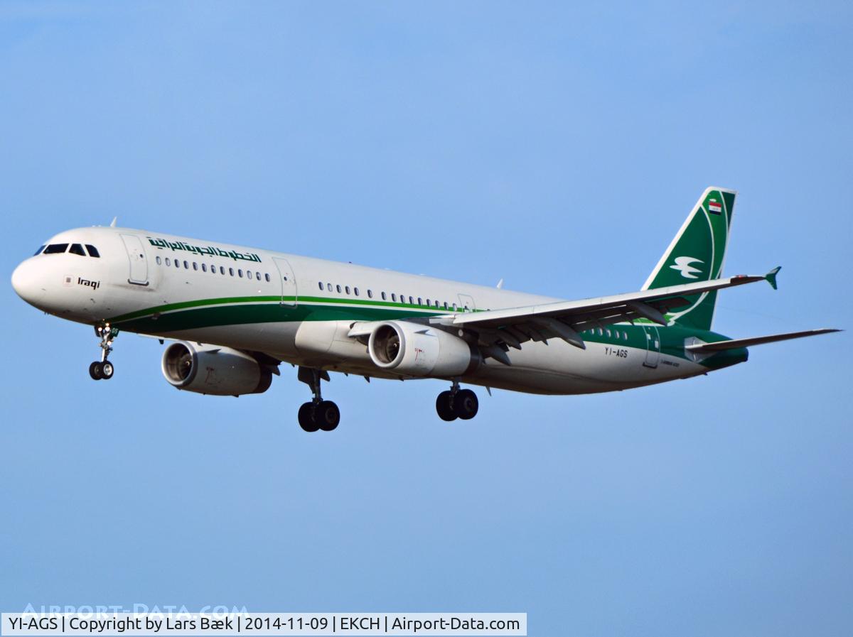 YI-AGS, 2009 Airbus A321-231 C/N 4044, RWY22L