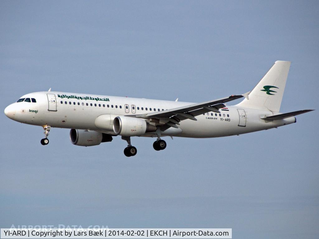 YI-ARD, 2013 Airbus A320-214 C/N 5464, RWY22L