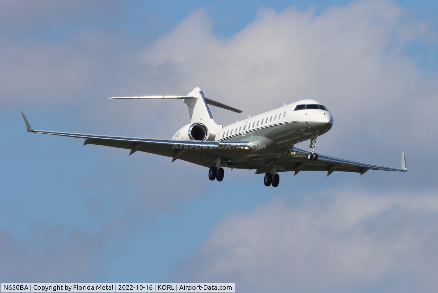 N650BA, 2022 Bombardier Global 6500 C/N 60055, Global 6500