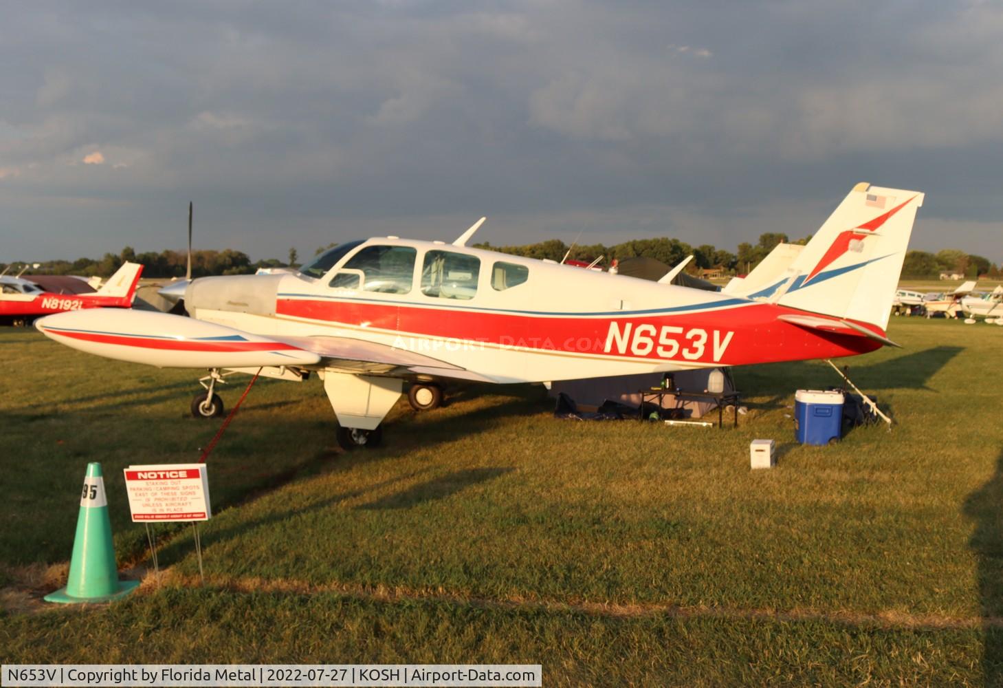 N653V, 1960 Beech 35-33 Debonair C/N CD-53, OSH 2022