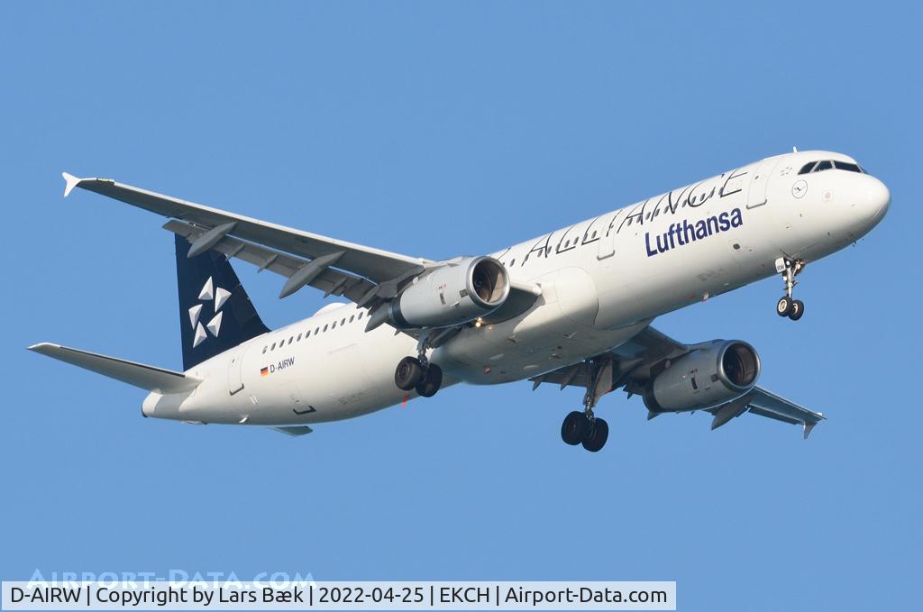 D-AIRW, 1997 Airbus A321-131 C/N 0699, RWY04L from Kongelundsfortet
