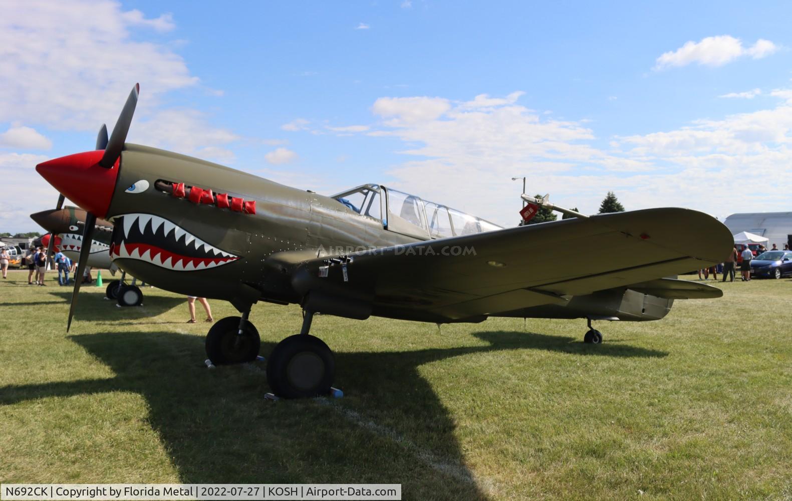 N692CK, 1945 Curtiss P-40N Warhawk C/N 692N, OSH 2022