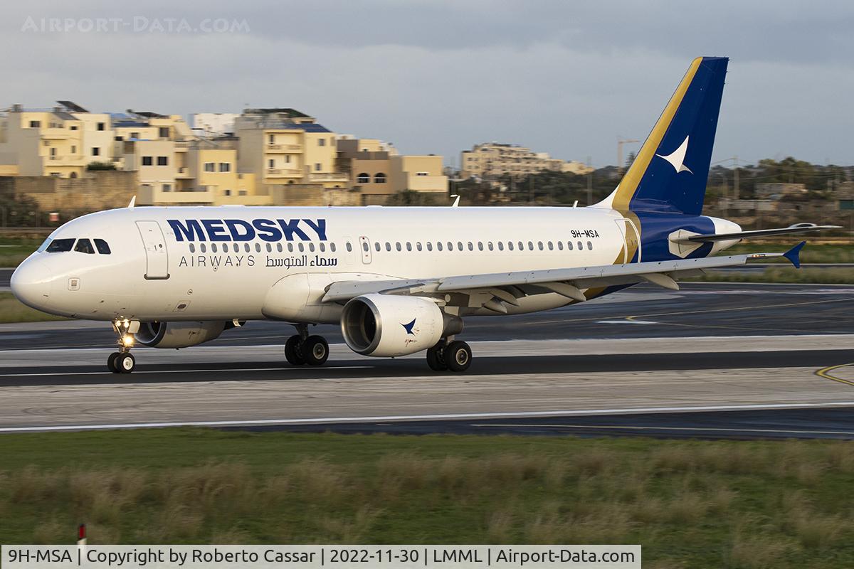 9H-MSA, 2010 Airbus A320-214 C/N 4349, Runway 31