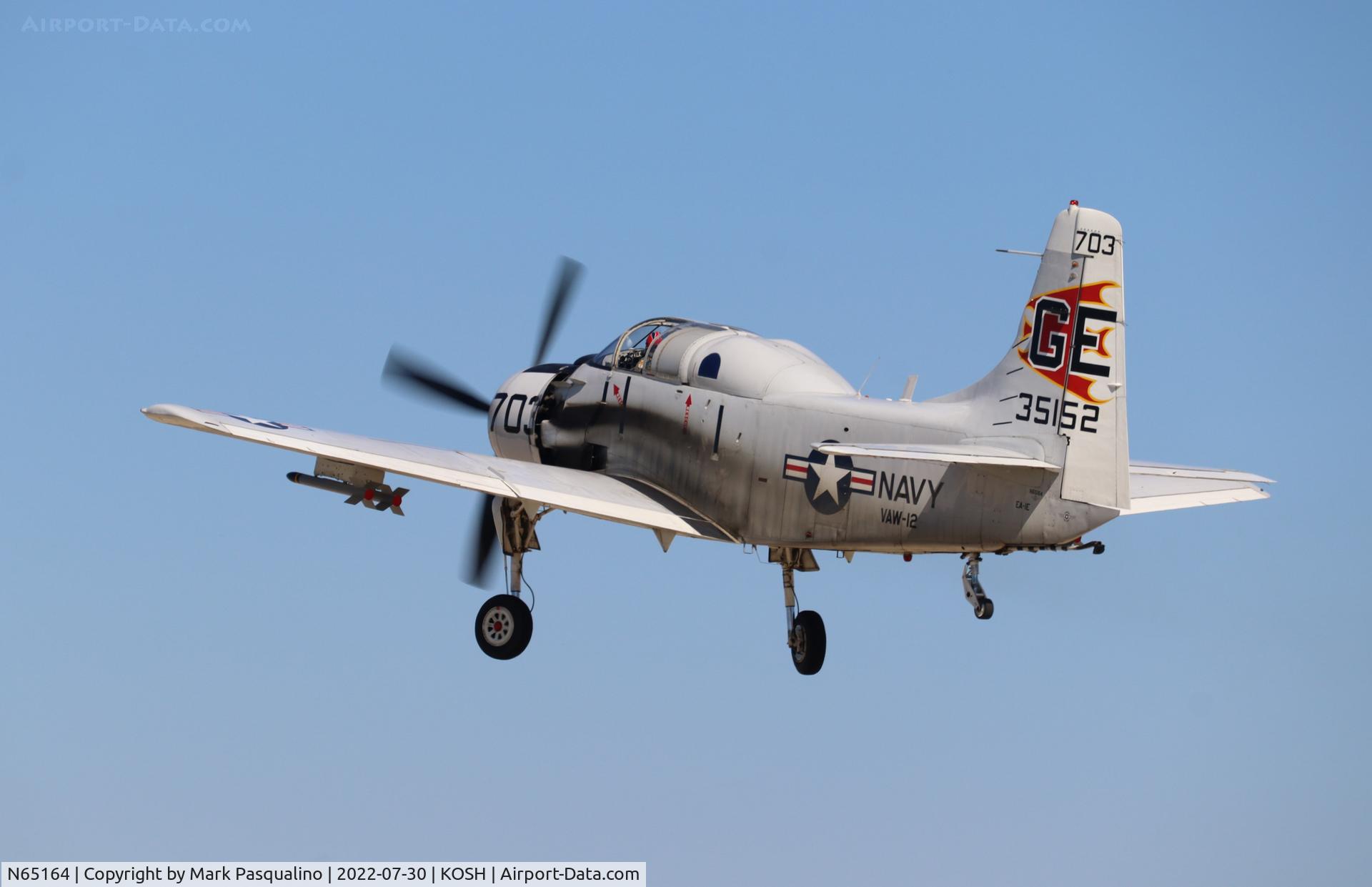 N65164, 1955 Douglas EA-1E Skyraider AD-5W C/N 55-471DH, Douglas EA-1E Skyraider