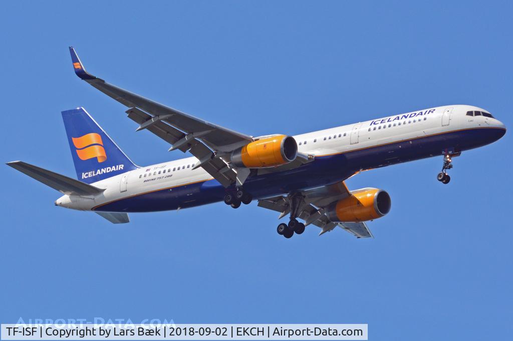 TF-ISF, 1991 Boeing 757-223 C/N 24595, RWY04L from Kongelundsfortet