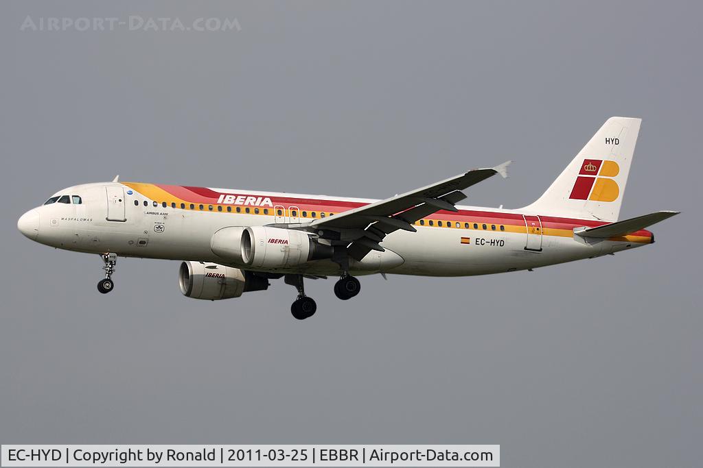 EC-HYD, 2000 Airbus A320-214 C/N 1288, at bru