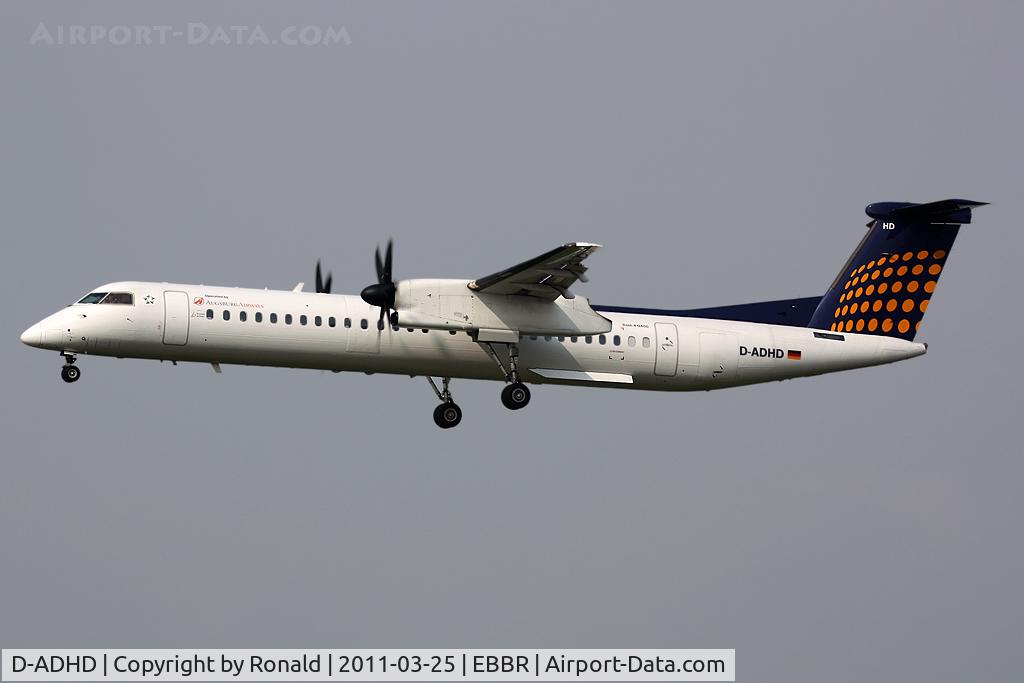 D-ADHD, 2001 De Havilland Canada DHC-8-402Q Dash 8 C/N 4056, at bru