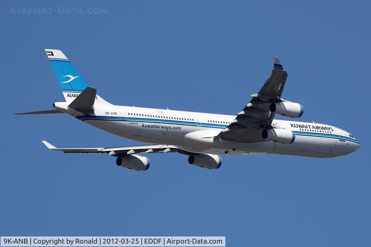 9K-ANB, 1995 Airbus A340-313 C/N 090, at fra
