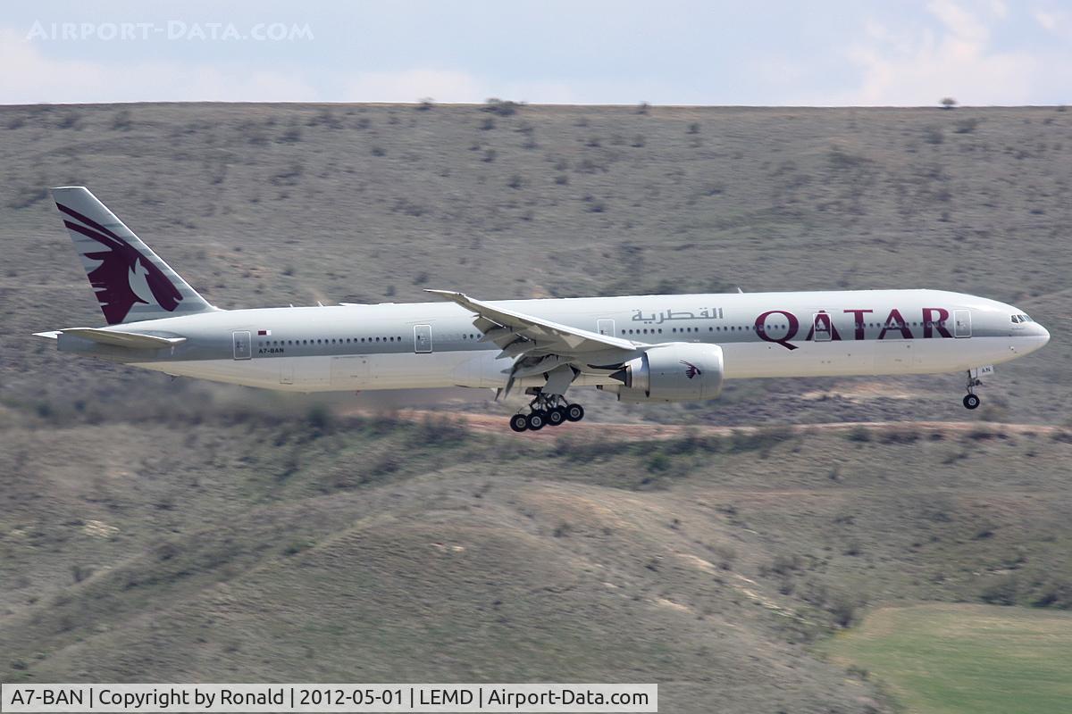 A7-BAN, 2011 Boeing 777-3DZ/ER C/N 38246, at mad
