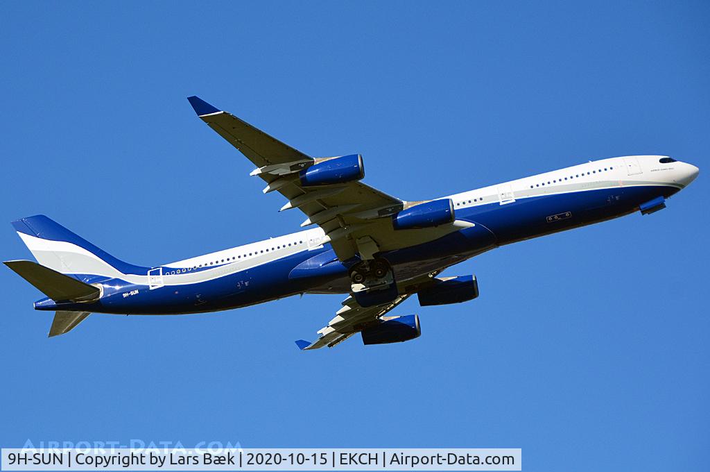 9H-SUN, 2000 Airbus A340-313X C/N 367, RWY04R, operate for Air Greenland