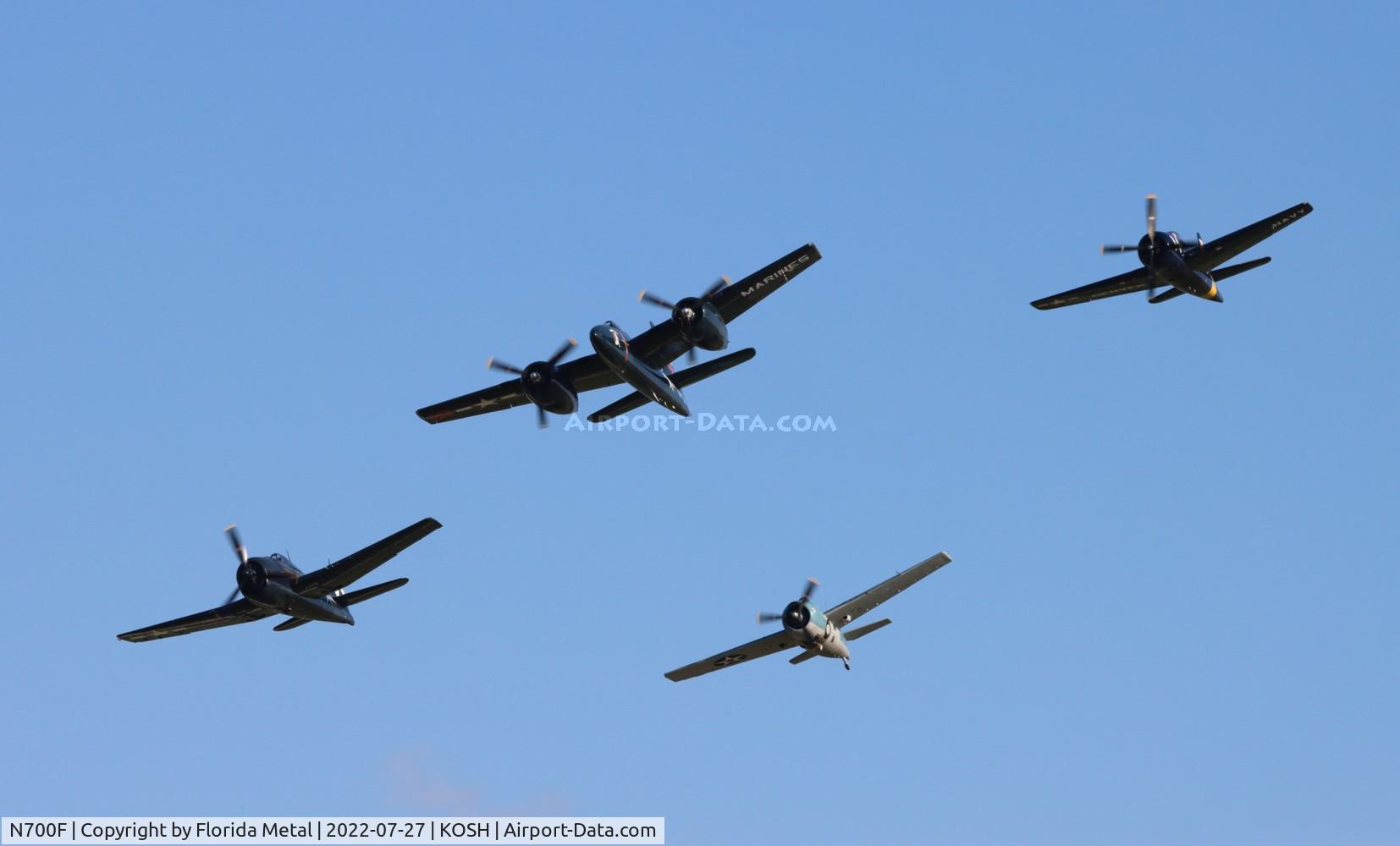 N700F, 1945 Grumman F7F-3 Tigercat C/N C.132, Flight of the Cats OSH 2022