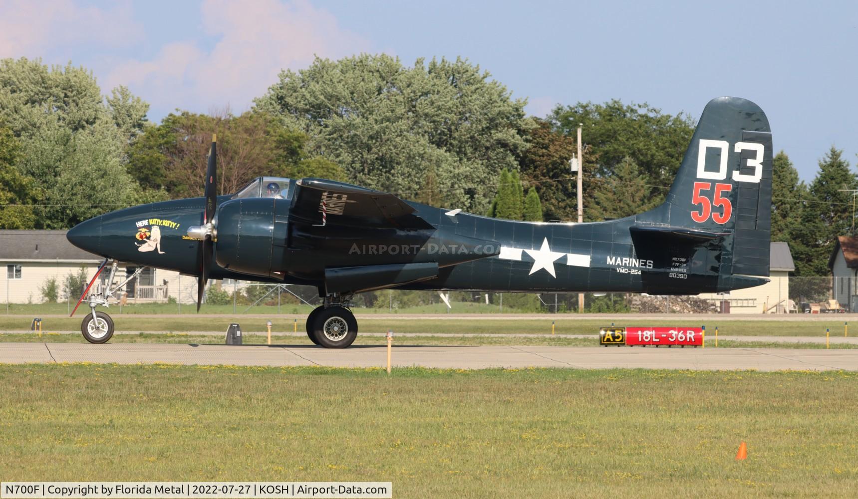 N700F, 1945 Grumman F7F-3 Tigercat C/N C.132, F7F-3 Tigercat