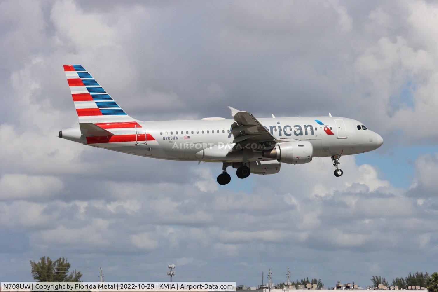 N708UW, 1999 Airbus A319-112 C/N 0972, MIA 2022