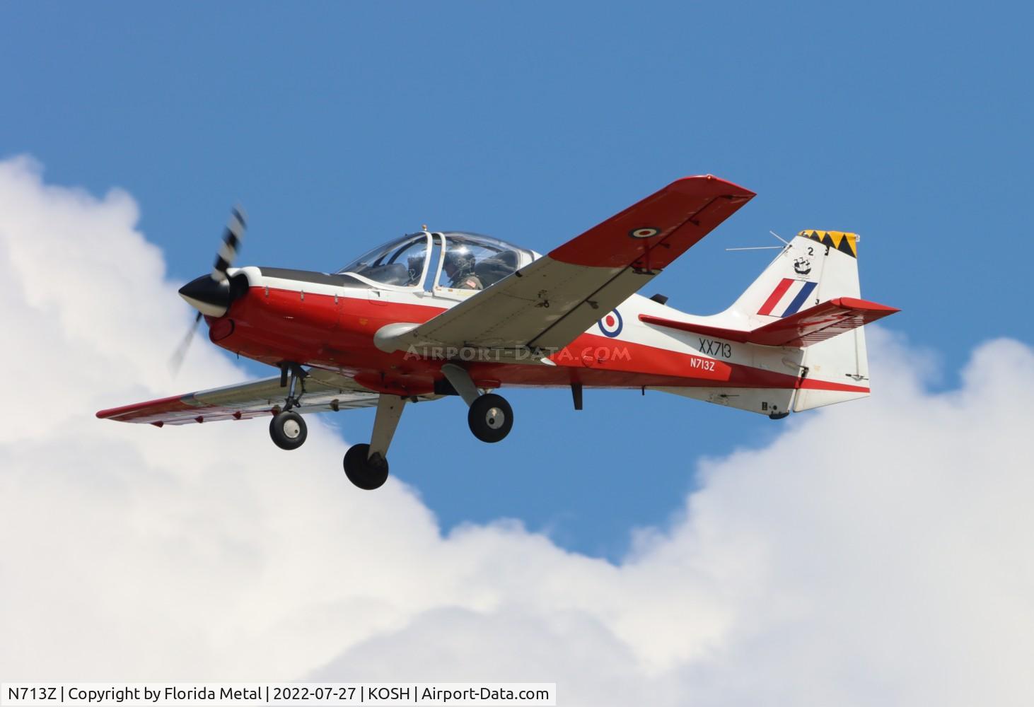 N713Z, 1976 Scottish Aviation Bulldog T.1 C/N BH120/362, OSH 2022