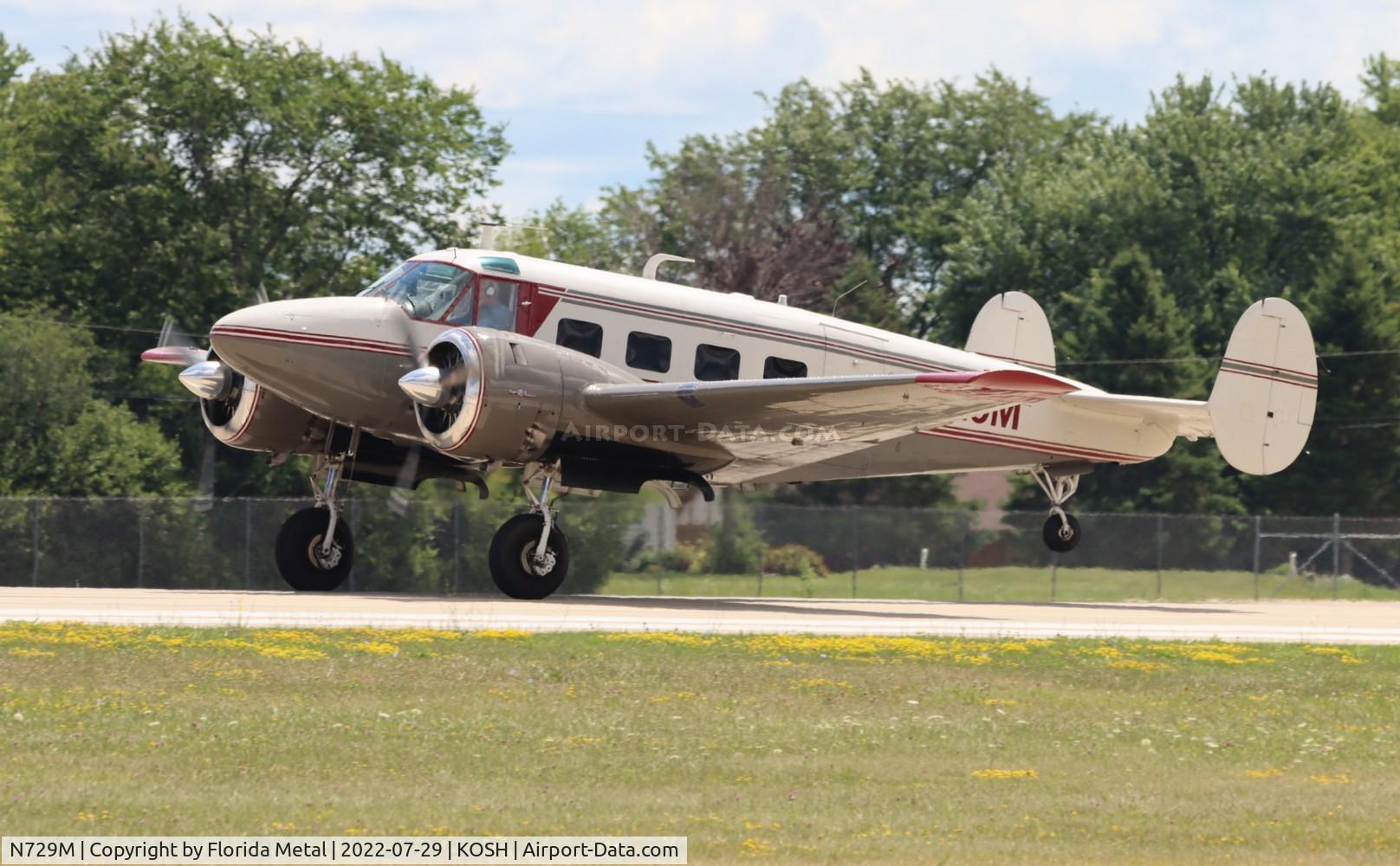 N729M, 1960 Beech G18S C/N BA-517, OSH 2022