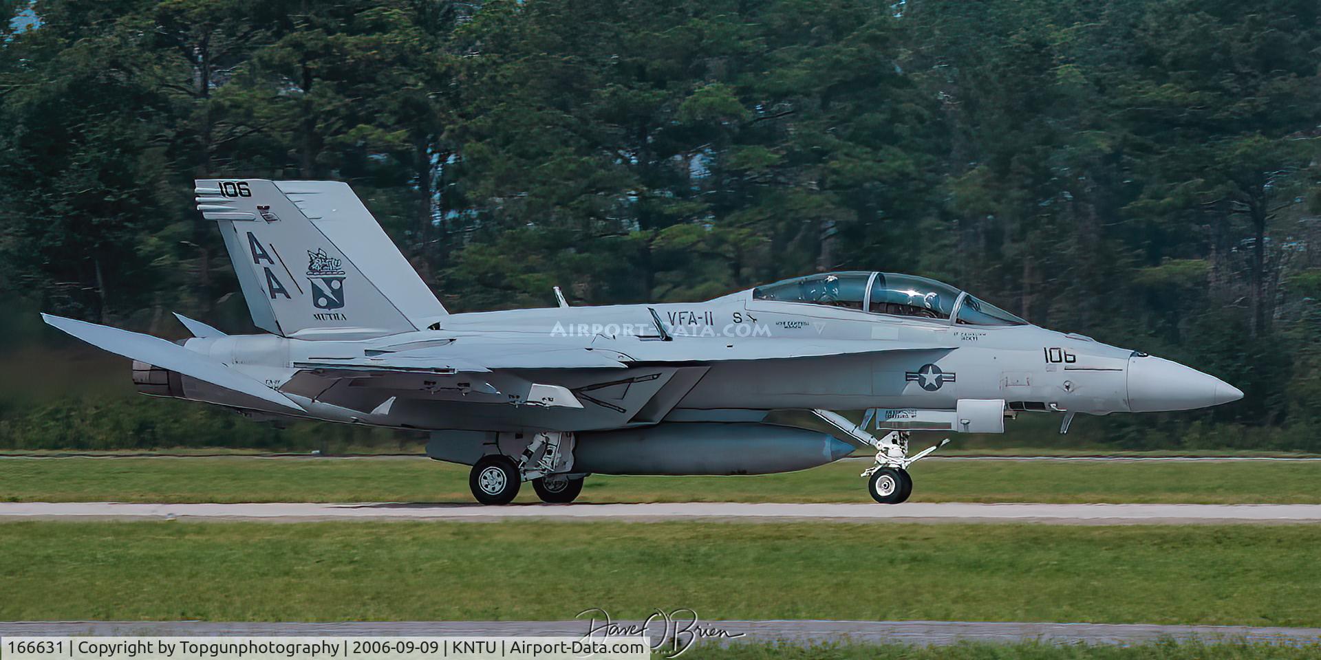 166631, Boeing F/A-18F Super Hornet C/N F124, VFA-11 Red Rippers