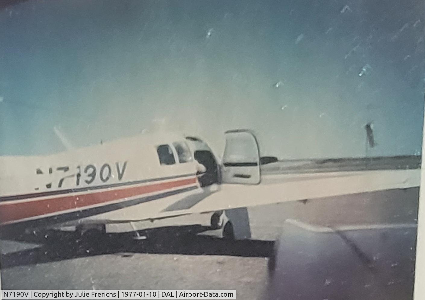 N7190V, 1975 Mooney M20F Executive C/N 22-1188, My stepfather Lowell Gaylor owned  this plane this picture was taken in 1978.
He used to take me flying in this all the time
