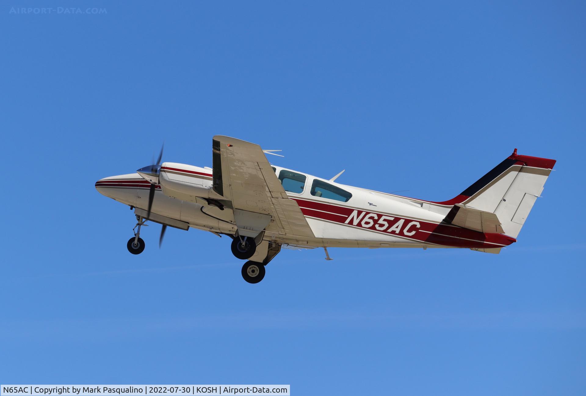 N65AC, 1966 Beech C55 Baron (95-C55) C/N TE-242, Beech C55