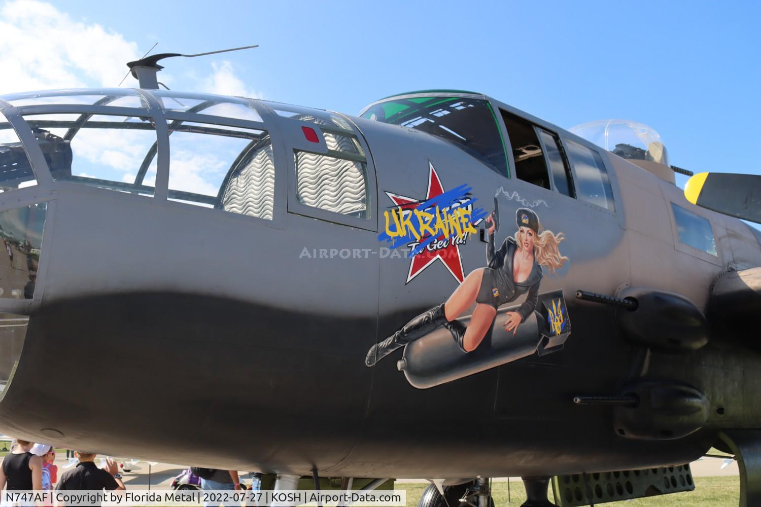 N747AF, 1944 North American B-25J Mitchell Mitchell C/N 108-33731, OSH 2022