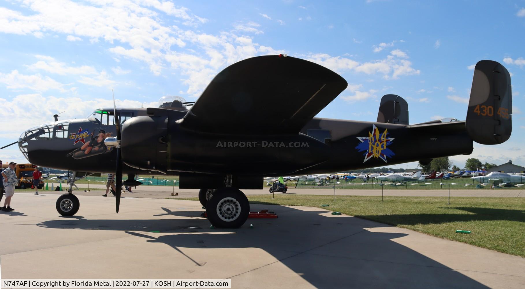 N747AF, 1944 North American B-25J Mitchell Mitchell C/N 108-33731, OSH 2022