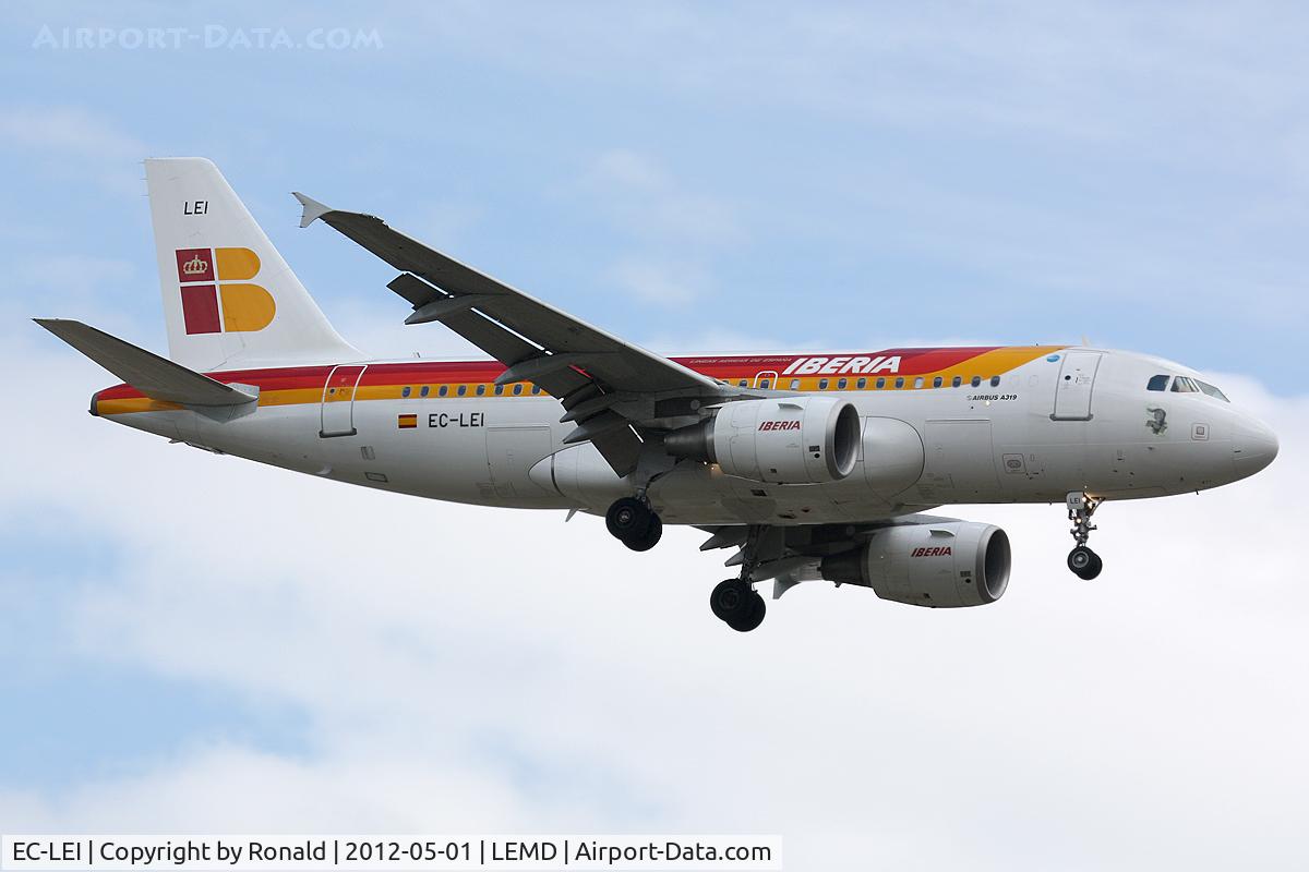 EC-LEI, 2008 Airbus A319-111 C/N 3744, at mad