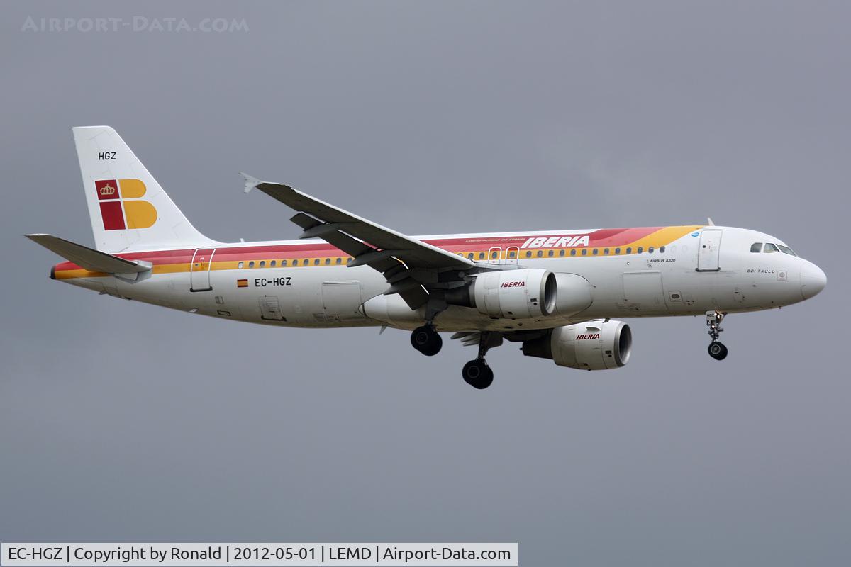 EC-HGZ, 2000 Airbus A320-214 C/N 1208, at mad