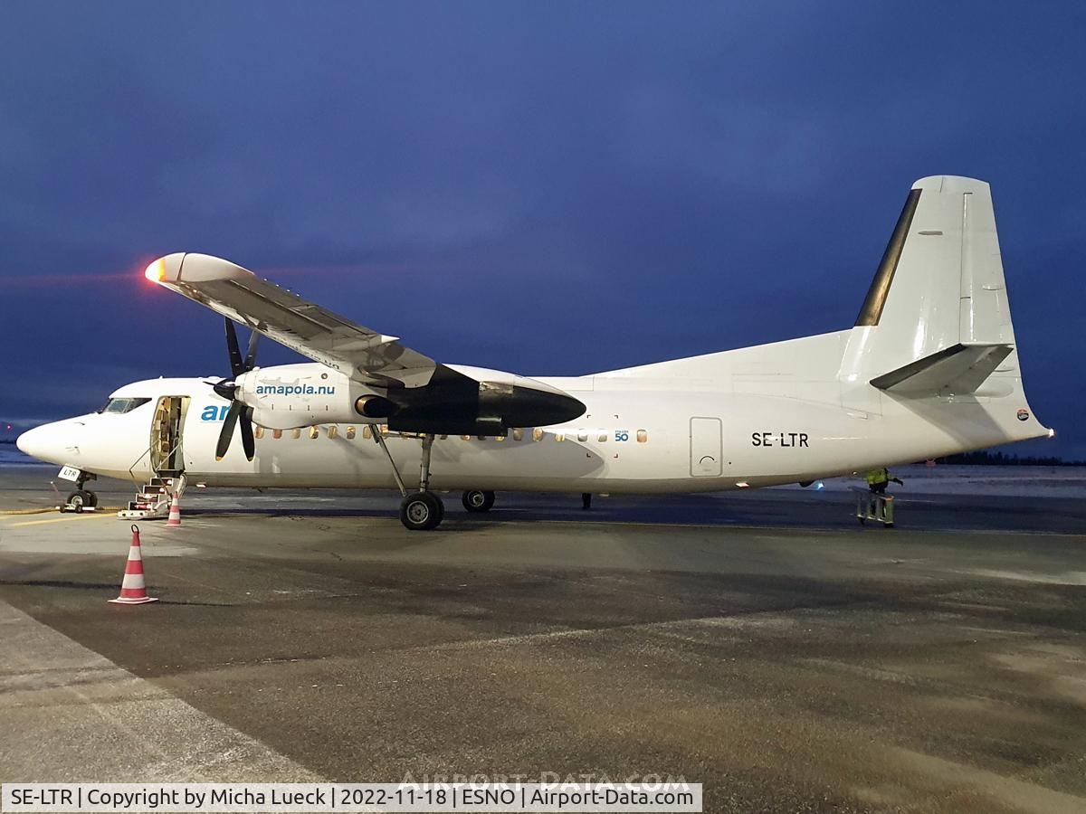 SE-LTR, 1991 Fokker 50 C/N 20226, At Örnsköldsvik