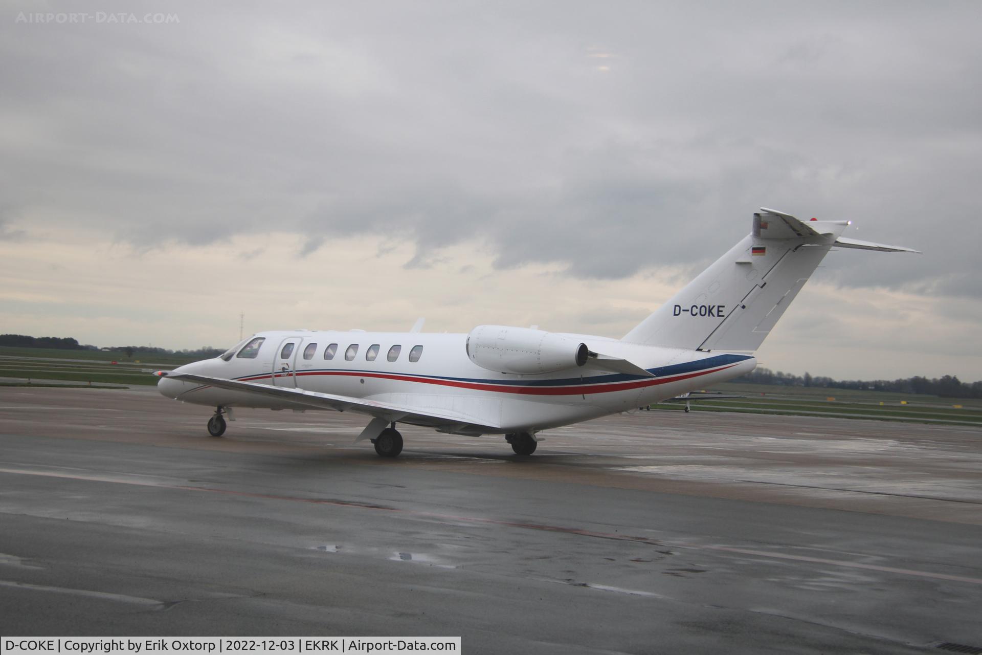 D-COKE, 2008 Cessna 525B CitationJet CJ3 C/N 525B-0219, D-COKE in RKE
