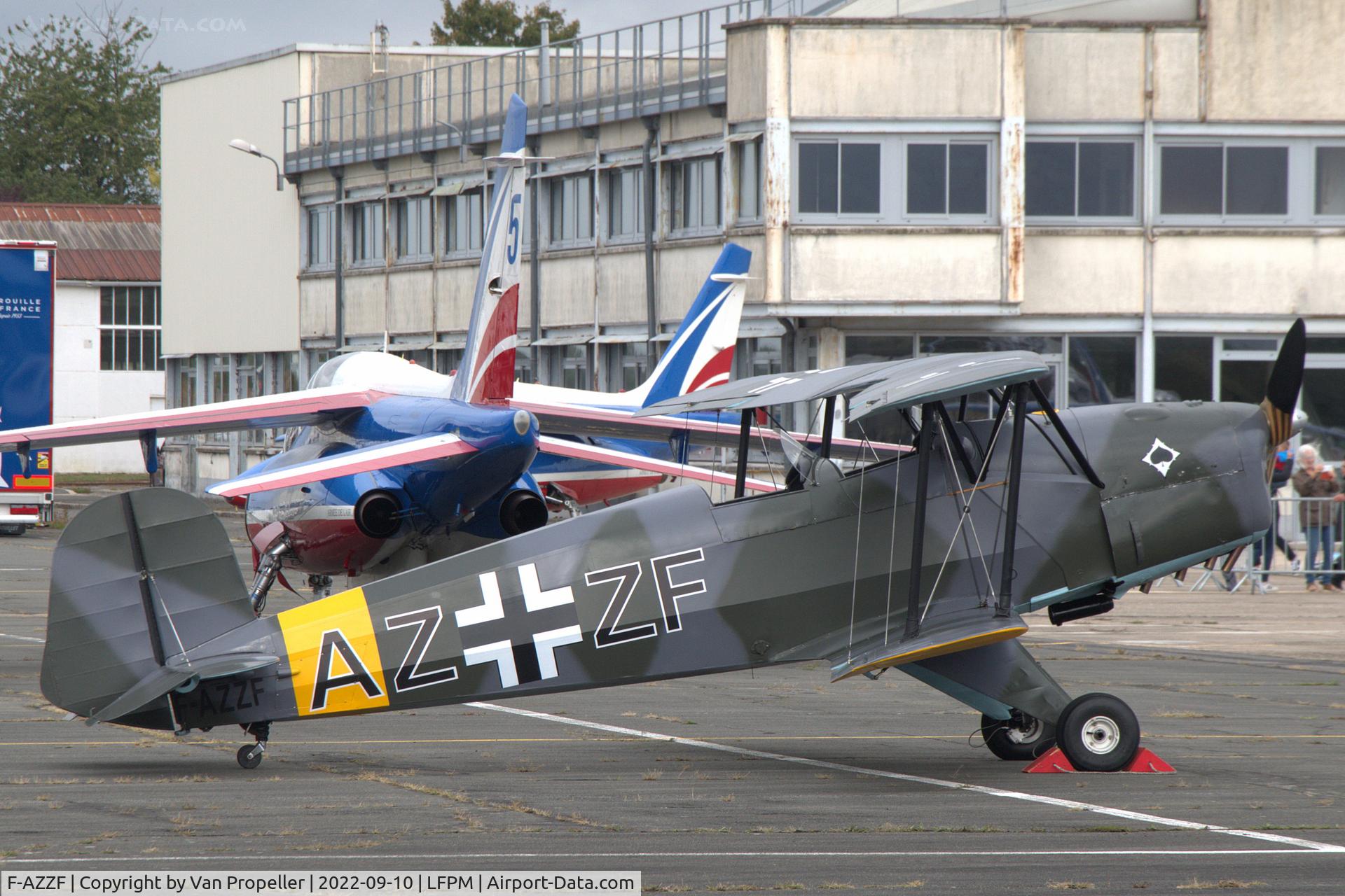 F-AZZF, CASA 1-131E Jungmann C/N 2128, CASA 1.131E Jungmann at Melun Villaroche airport, France, 2022