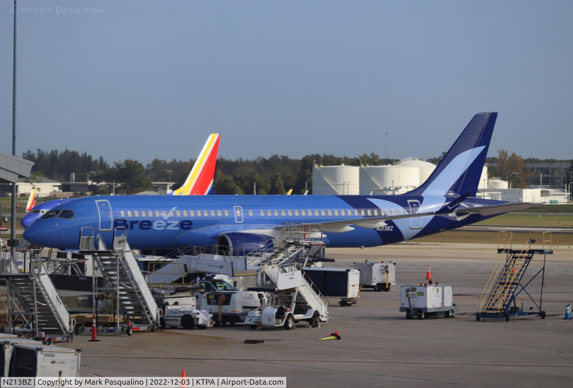 N213BZ, 2022 Airbus A220-371 C/N 55156, Airbus A220-371