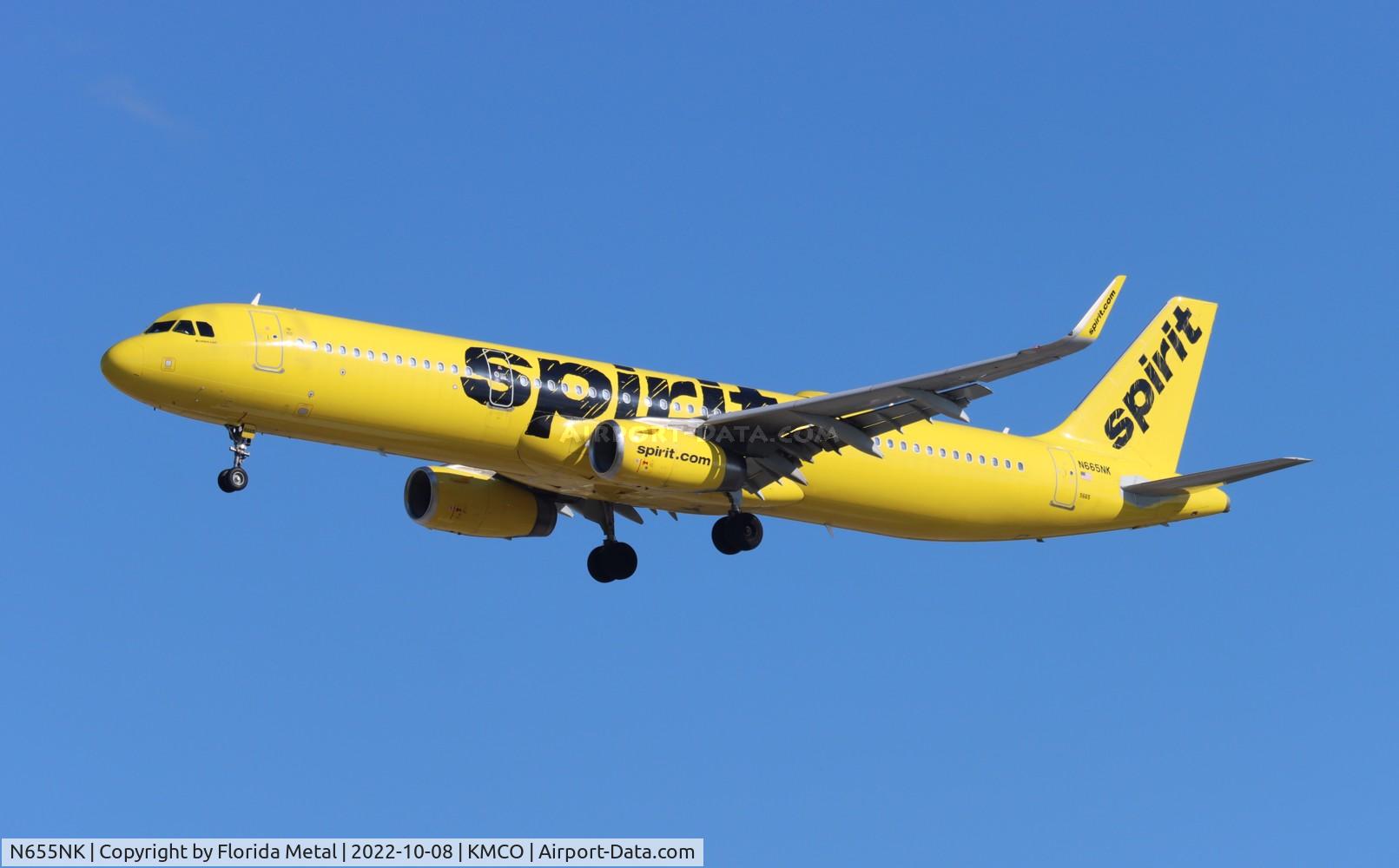 N655NK, 2018 Airbus A320-232 C/N 8376, MCO 2022