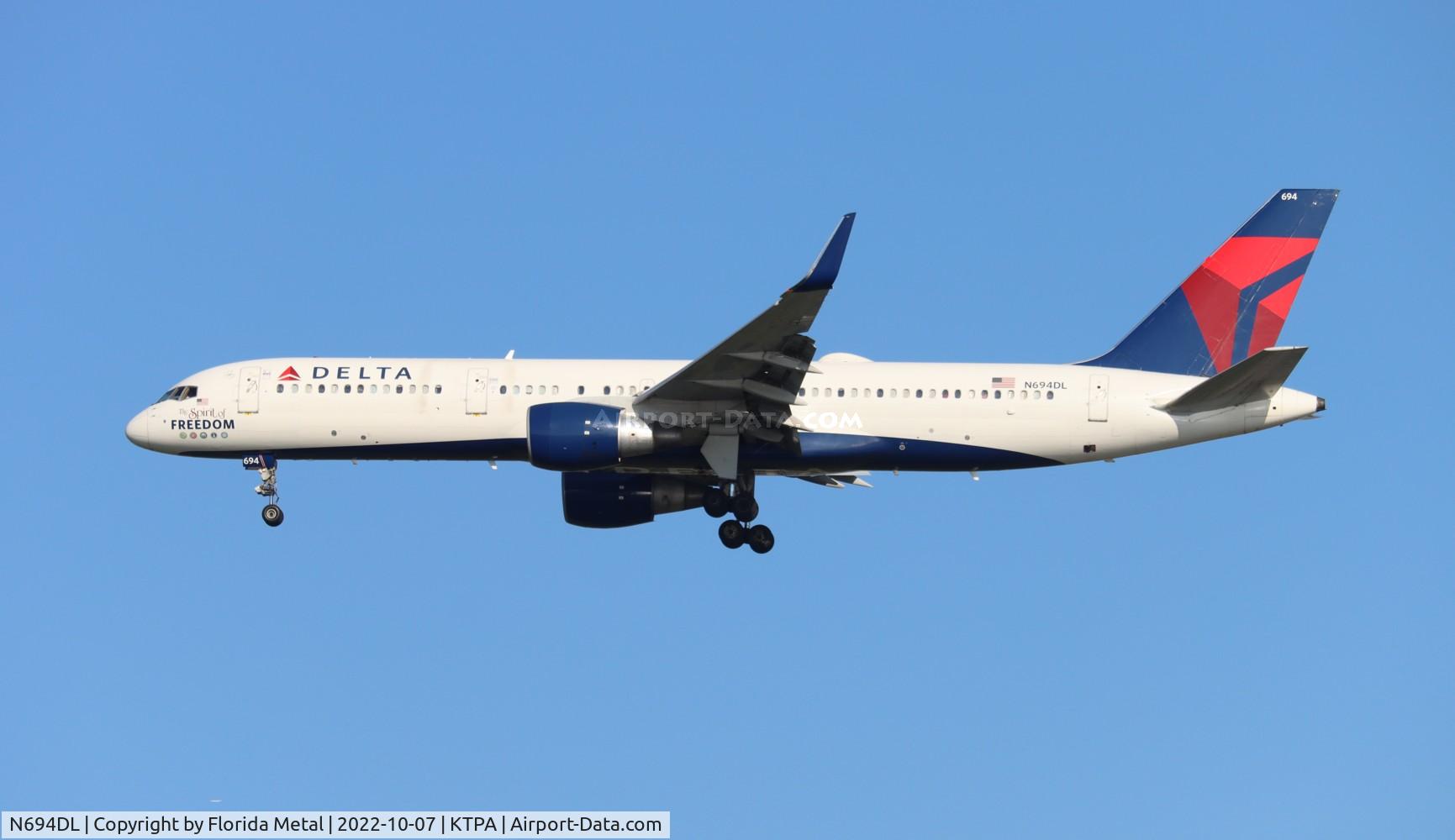 N694DL, 1998 Boeing 757-232 C/N 29726, TPA 2022